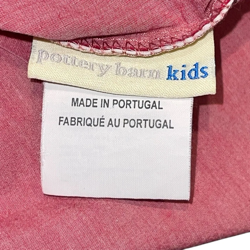 Pottery Barn Kids Pink Light Red Chambray Standard Pillowcase (1) VGUC Read‎